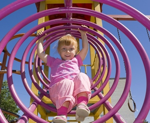 child on playground