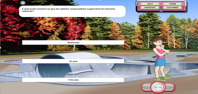 Screenshot of AAR software with avatar