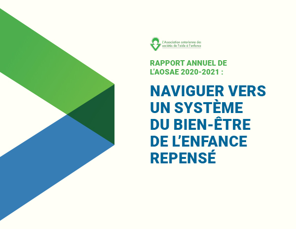 Cover of the OACAS 2019-2020 Annual Report in French