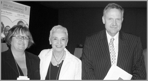 Karen Bridgman-Acker, Jeanette Lewis and Dr, Bert Lauwers