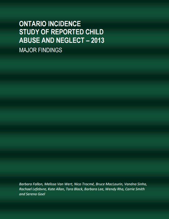 La première étude de recherche de l’Ontario sur les mauvais traitements à l’égard des enfants a émis ses dernières constatations