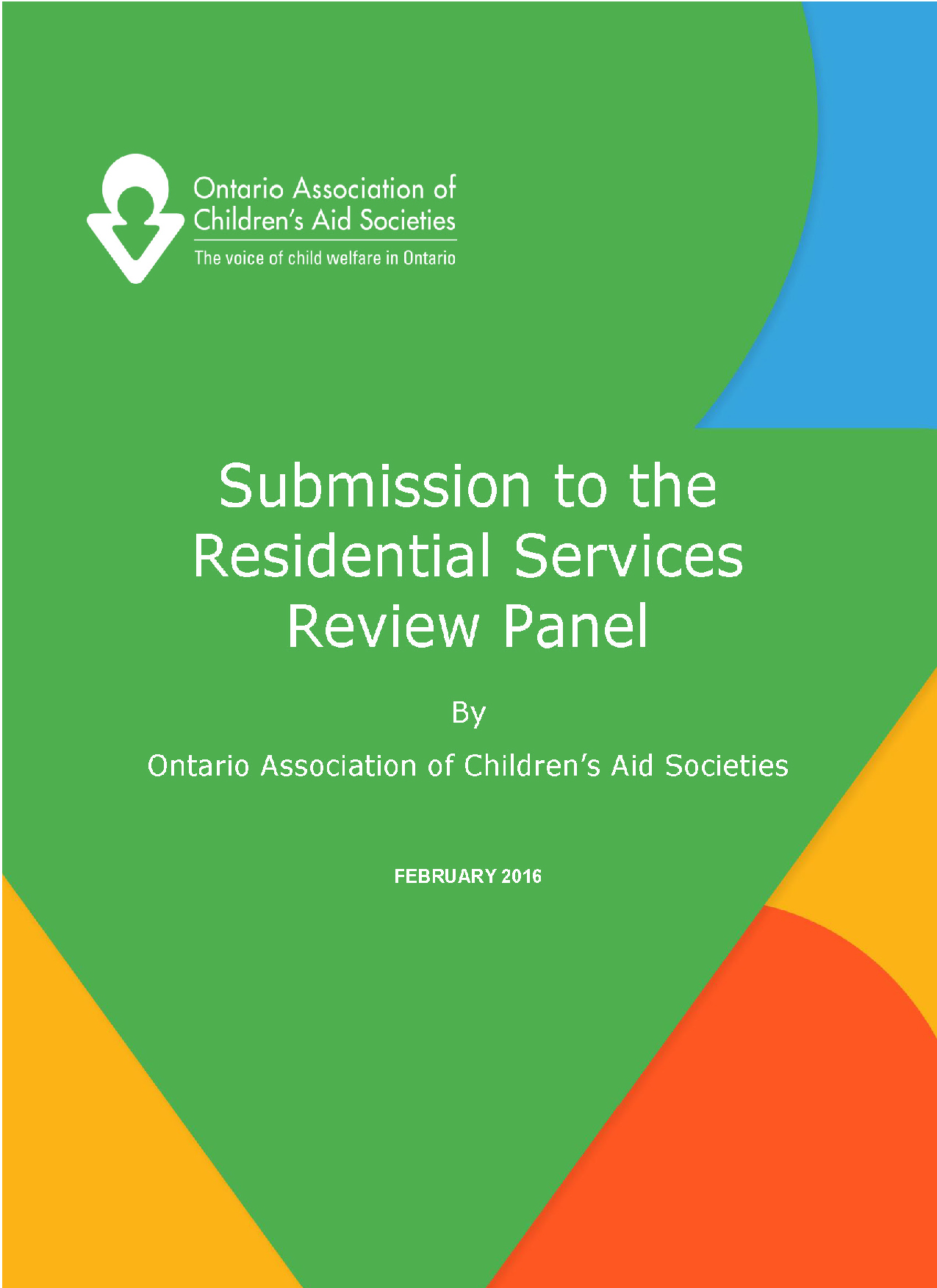 MCCSS Residential Services Review Panel’s Report and Recommendations