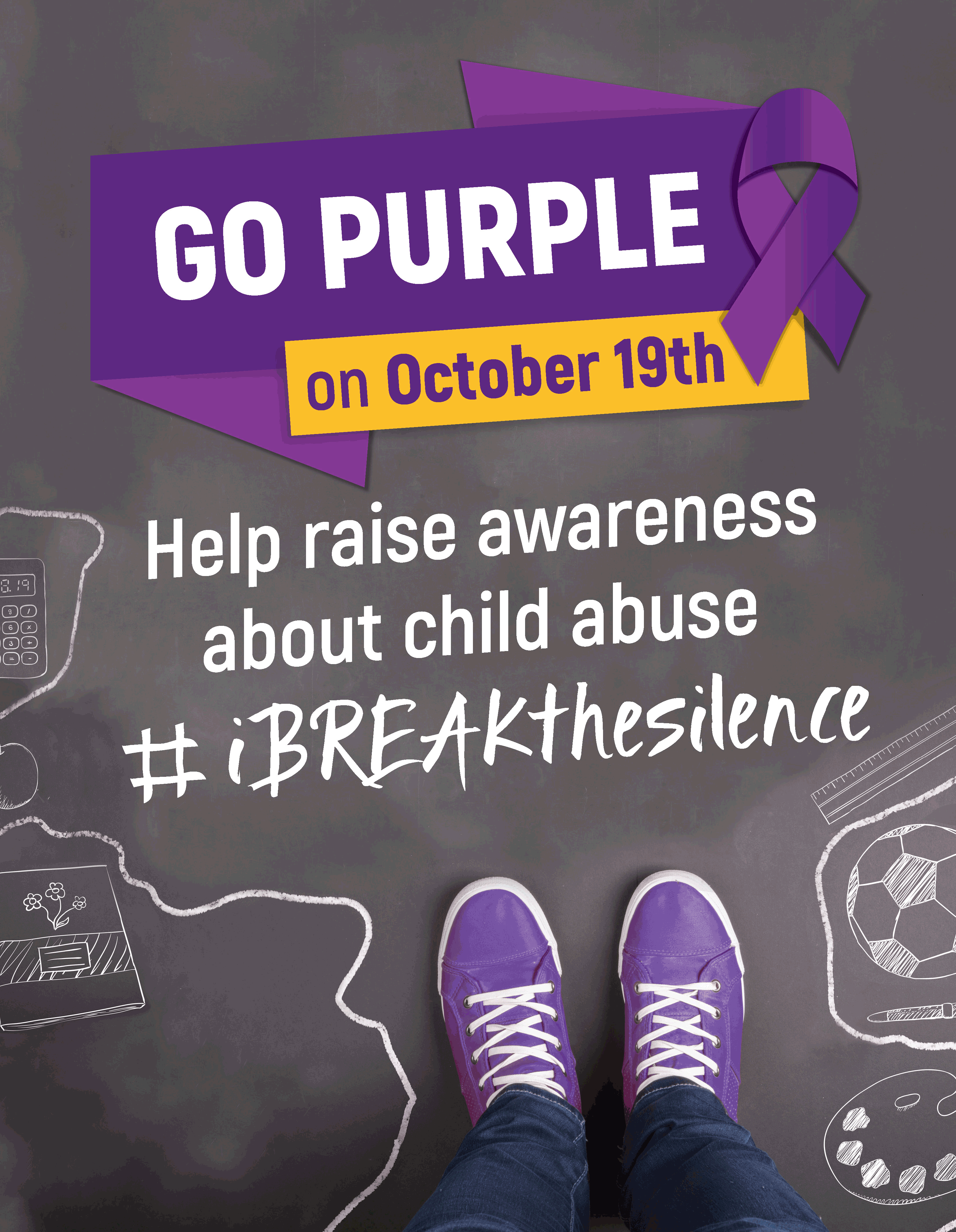 October is Child Abuse Prevention Month: Go Purple on Wednesday, October 19