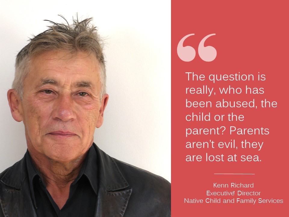 An Indigenous perspective on the Child Abuse Prevention Month campaign from Kenn Richard, Executive Director of Native Child and Family Services