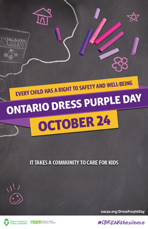 Dress Purple Day 2019 11x17 Poster