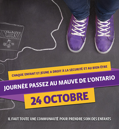 Dress Purple Day Promotional Graphic French