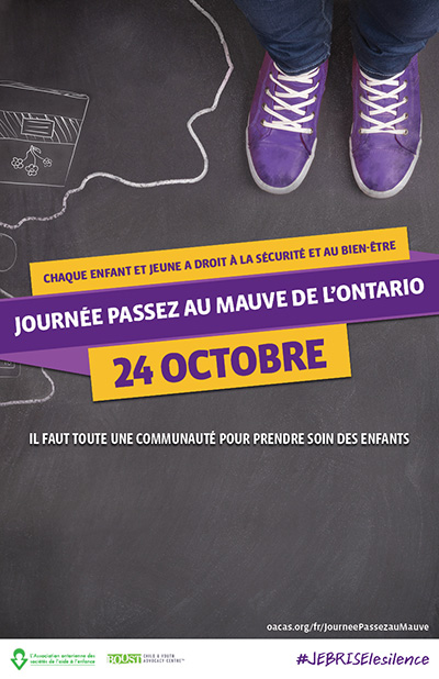Dress Purple Day Promotional Graphic French