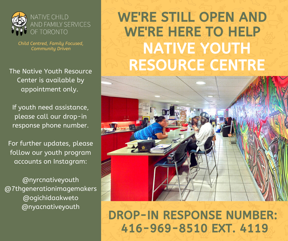 Native Child and Family Services of Toronto social media message