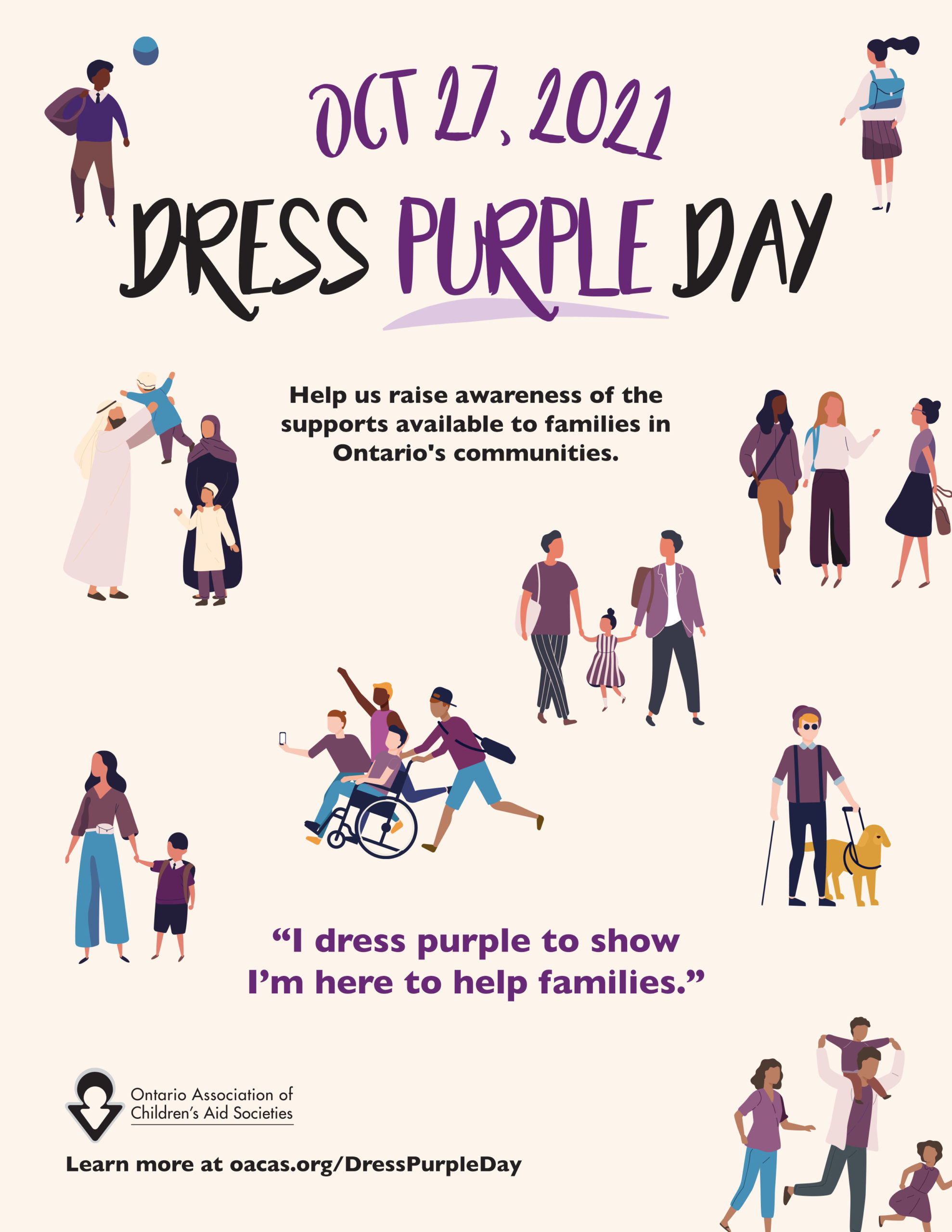 Dress Purple Day Ontario Association of Children's Aid Societies