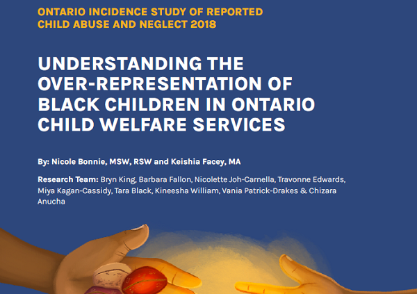 Report cover for OIS Report "Understanding the overrepresentation of Black children in Ontario child welfare services"