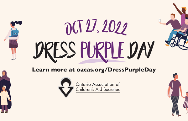 Dress Purple Day 2022: Be part of the community that cares for Ontario children, youth, and families